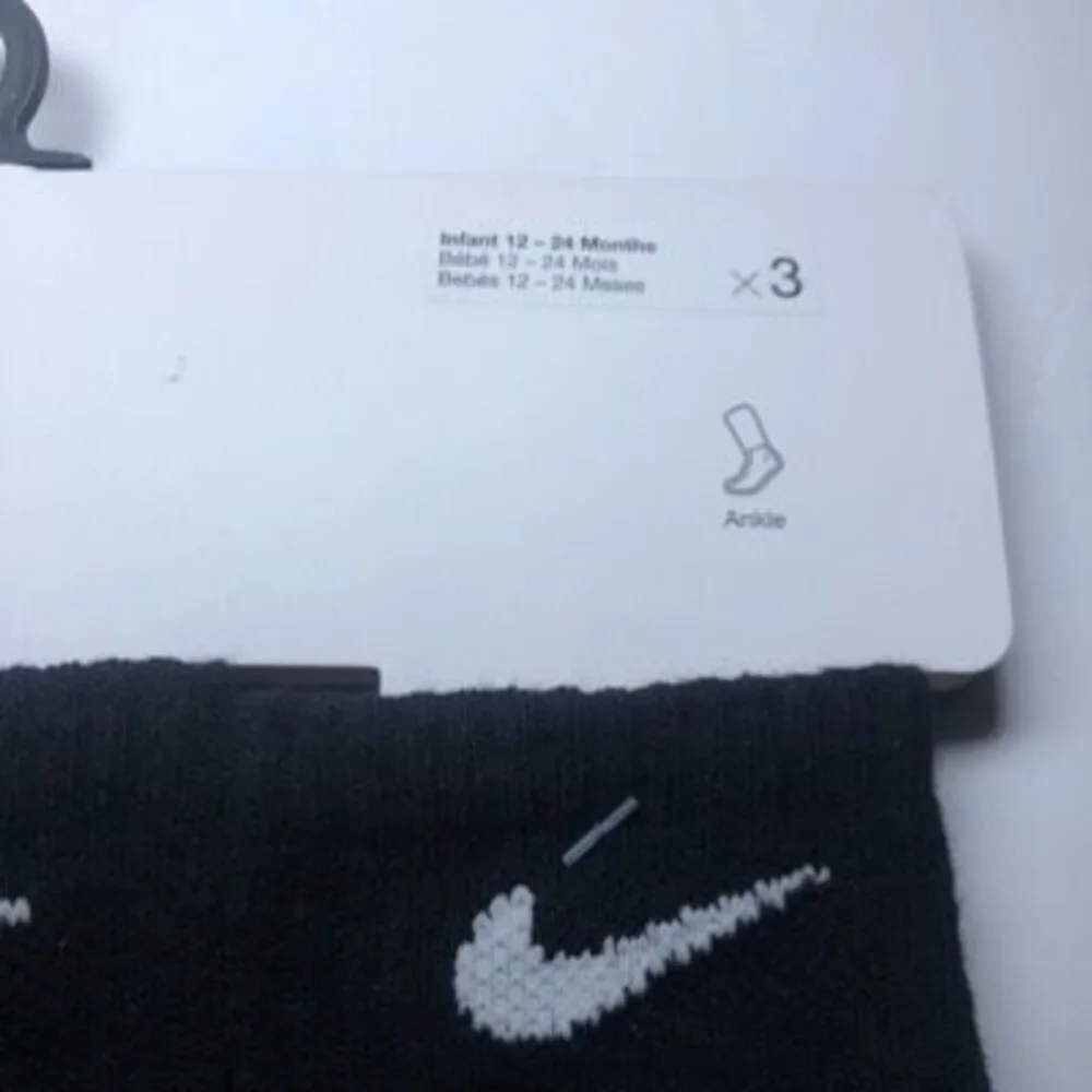 Nike Baby Ankle Gripper Socks 3-pack 12-24 months